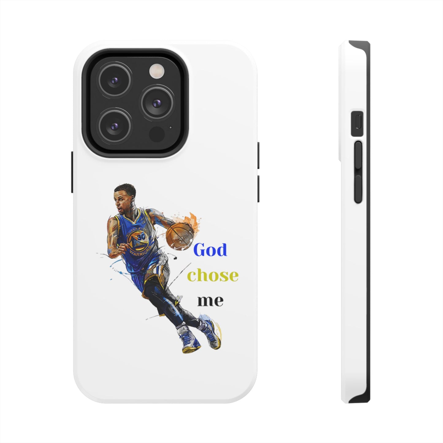 Phone case- God Chose Me Tough Phone Case - Durable Protection