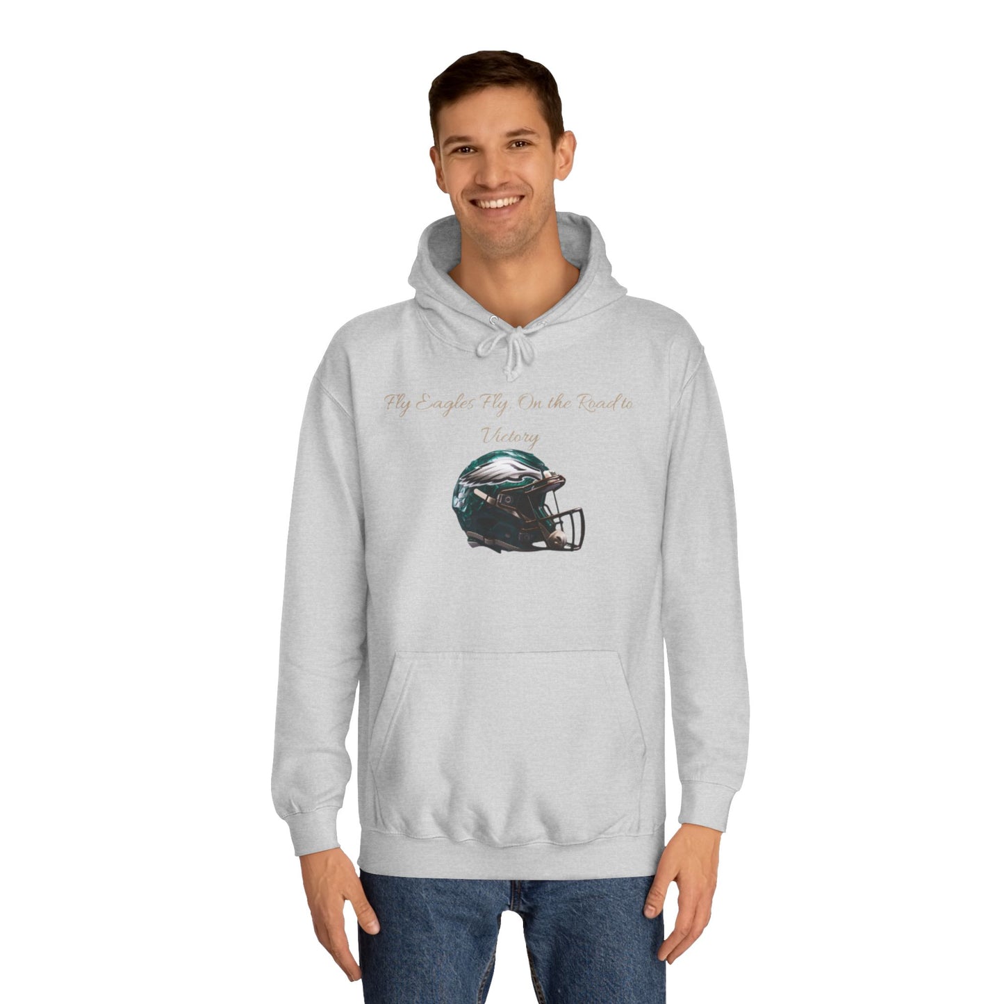 Midnight Green NFL Philadelphia Eagles Hoodie for Men & Women – "Fly Eagles, Fly" Game Day Sweatshirt with Drawstrings & Kangaroo Pocket
