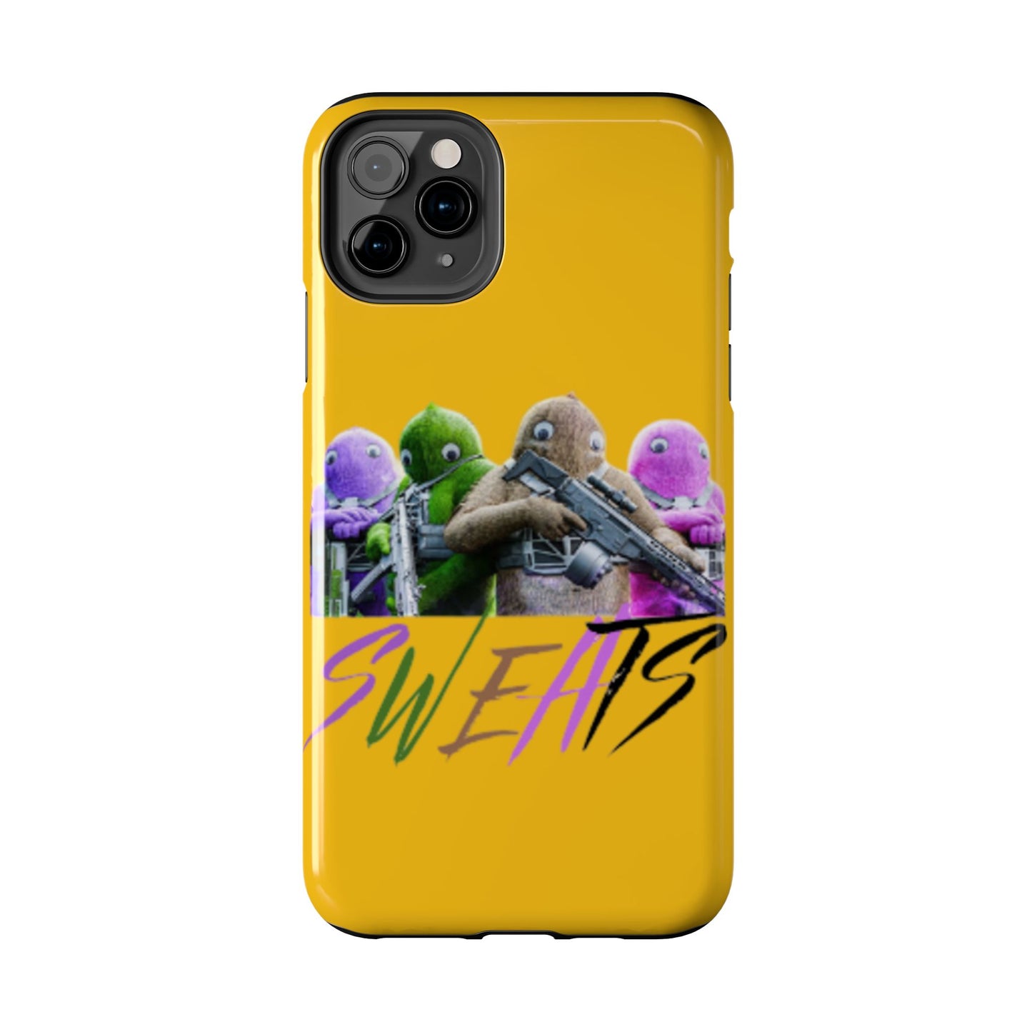 Cool Cartoon-Inspired Tough Phone Case - 'SWEATS'