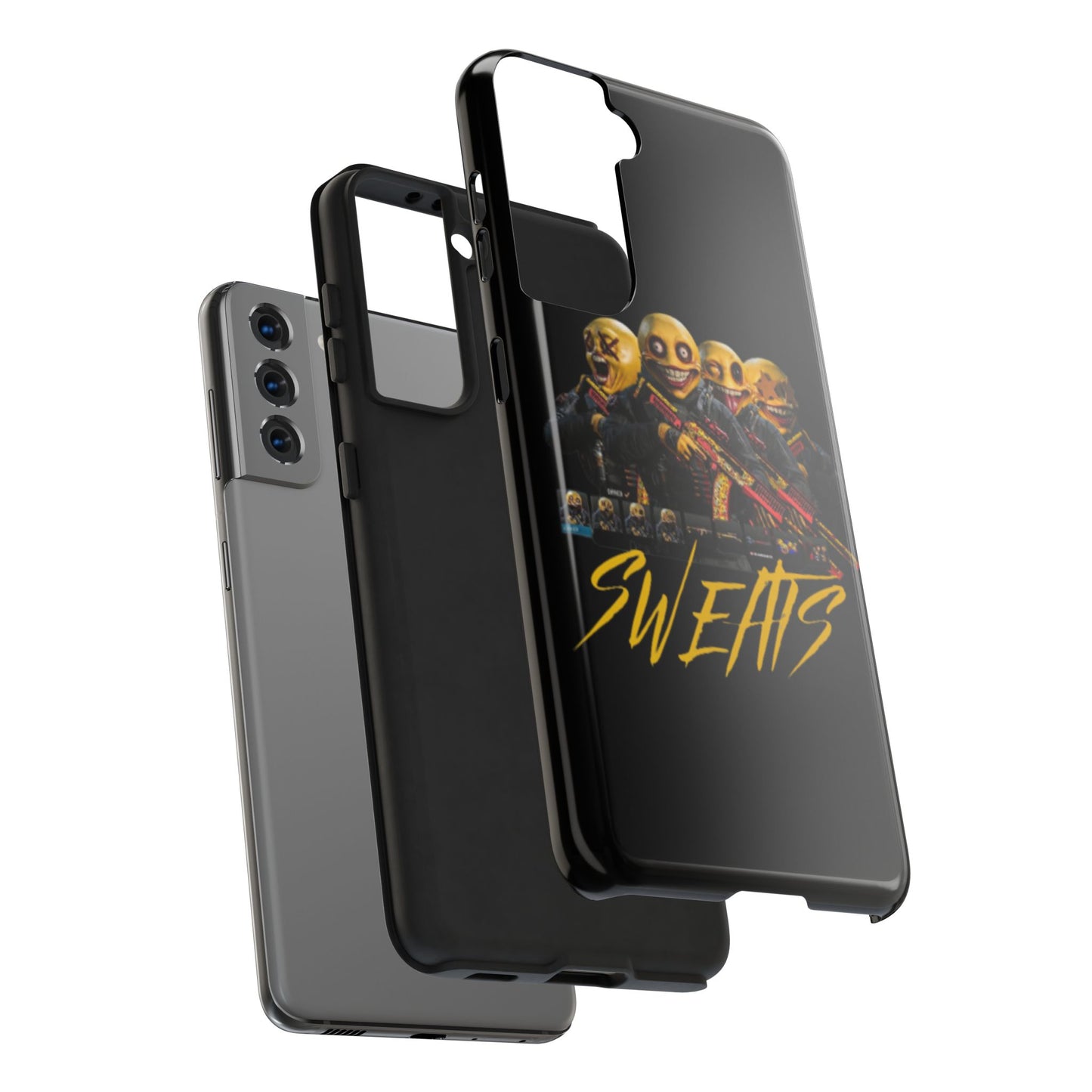 Tough Phone Cases - Bold 'SWEATS' Design for Gamers & Trendsetters