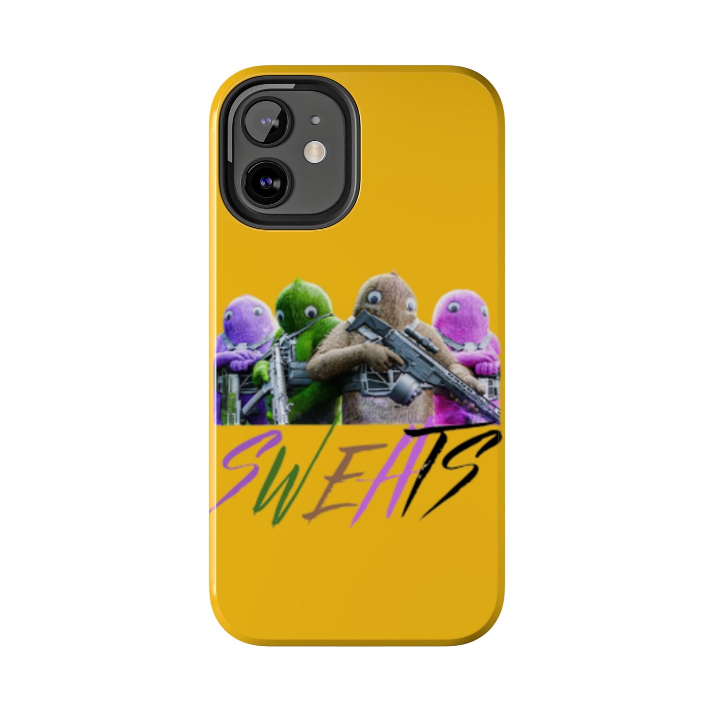 Cool Cartoon-Inspired Tough Phone Case - 'SWEATS'