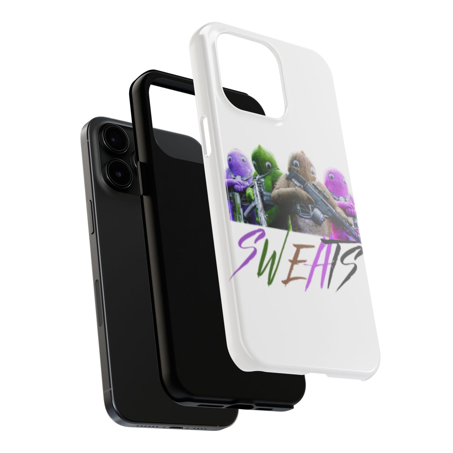 Cool Cartoon-Inspired Tough Phone Case - 'SWEATS'