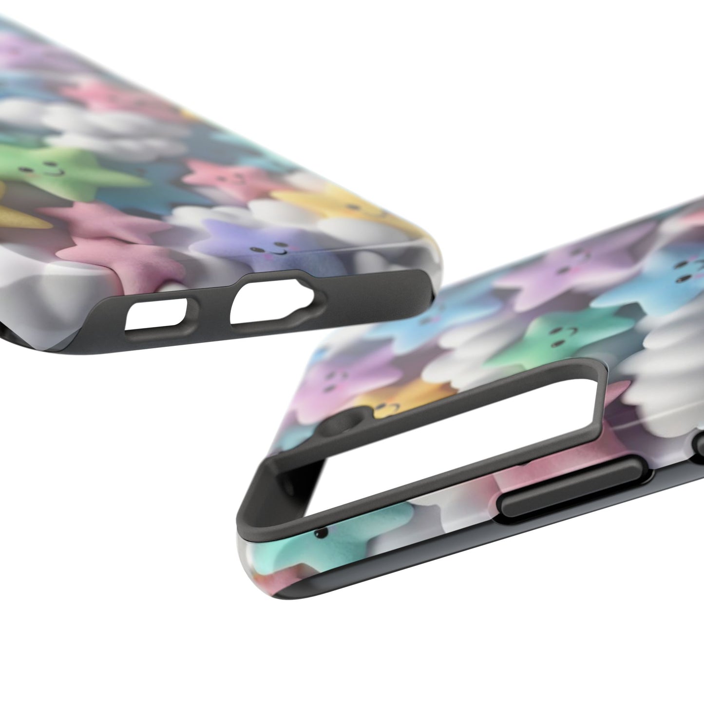 "Kawaii Starry Sky Phone Case – Tough & Durable Protection with Cute Cloud Design for iPhone & Android"