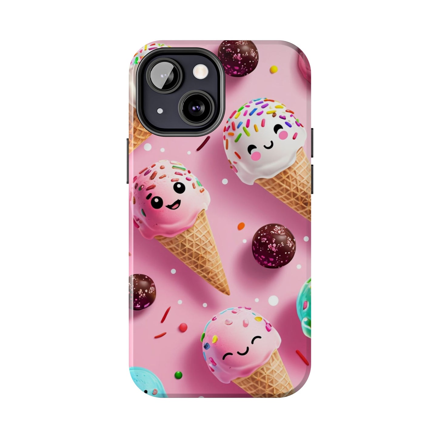 Tough Phone Cases Cute Ice Cream Design