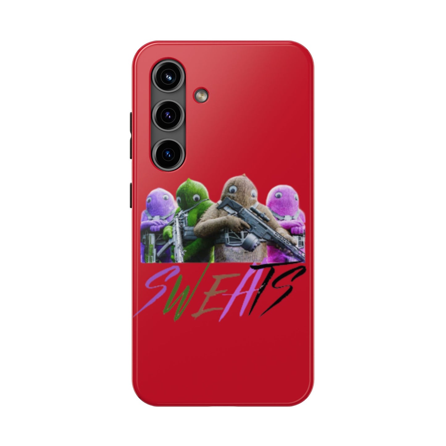 Cool Cartoon-Inspired Tough Phone Case - 'SWEATS'