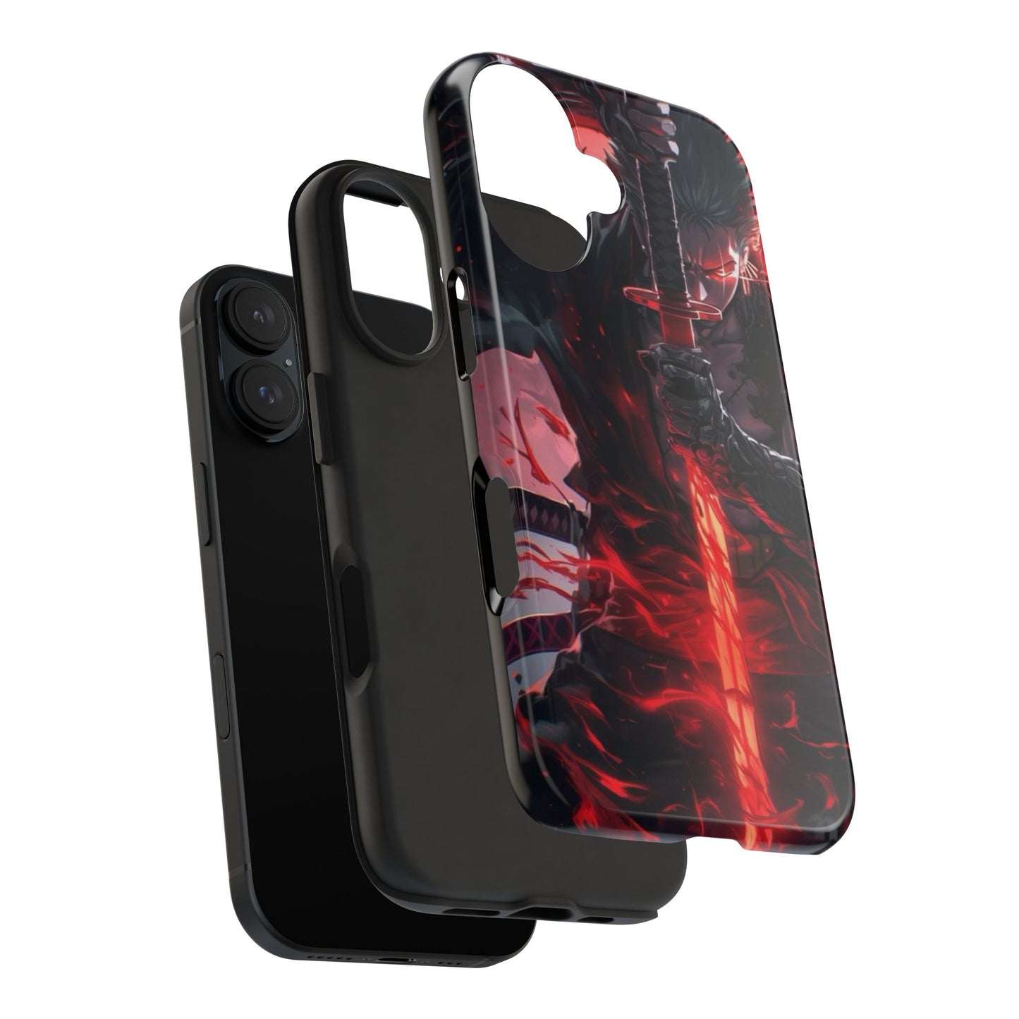 🗡️ Fierce Samurai Tough Phone Case – Durable Protection with Bold Anime Design for iPhone & Android