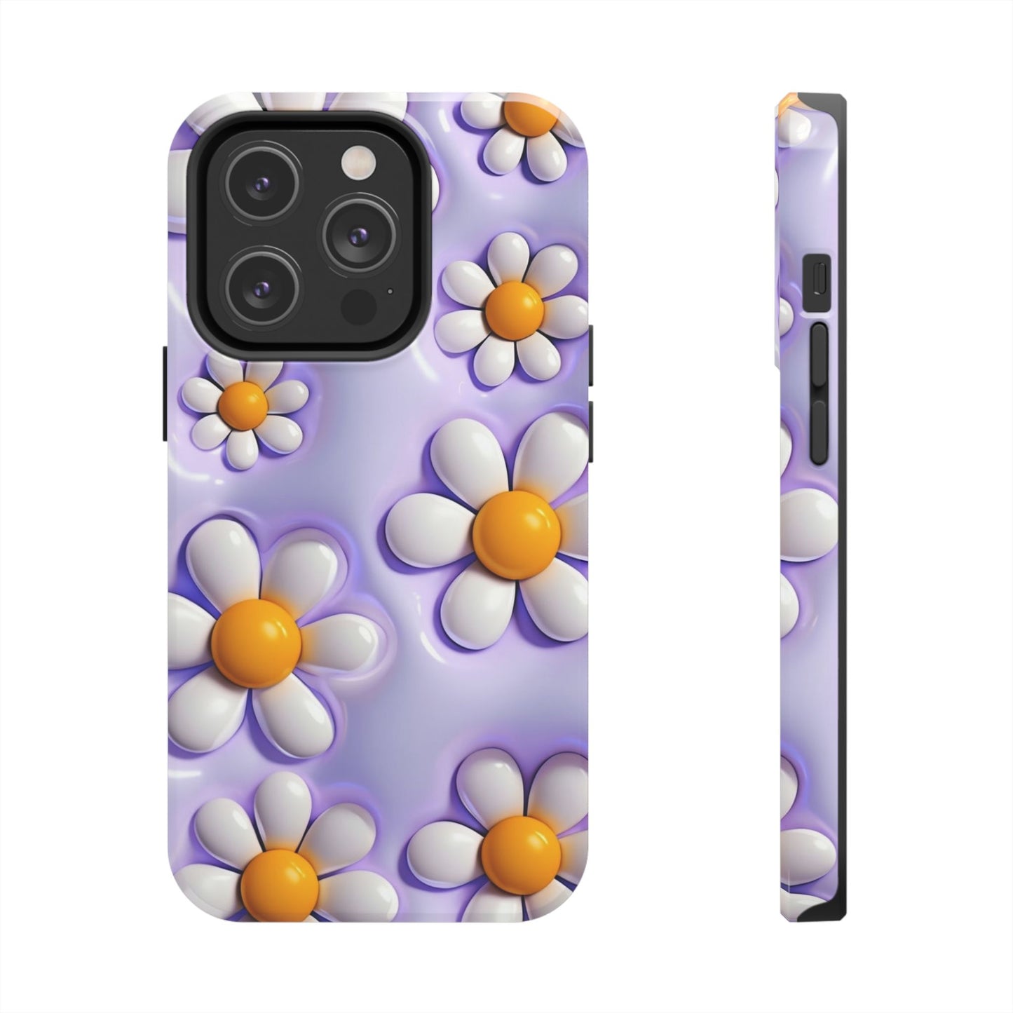 πΌ Floral Tough Phone Case β Vibrant Daisy Spring Design, for iPhones & Androids
