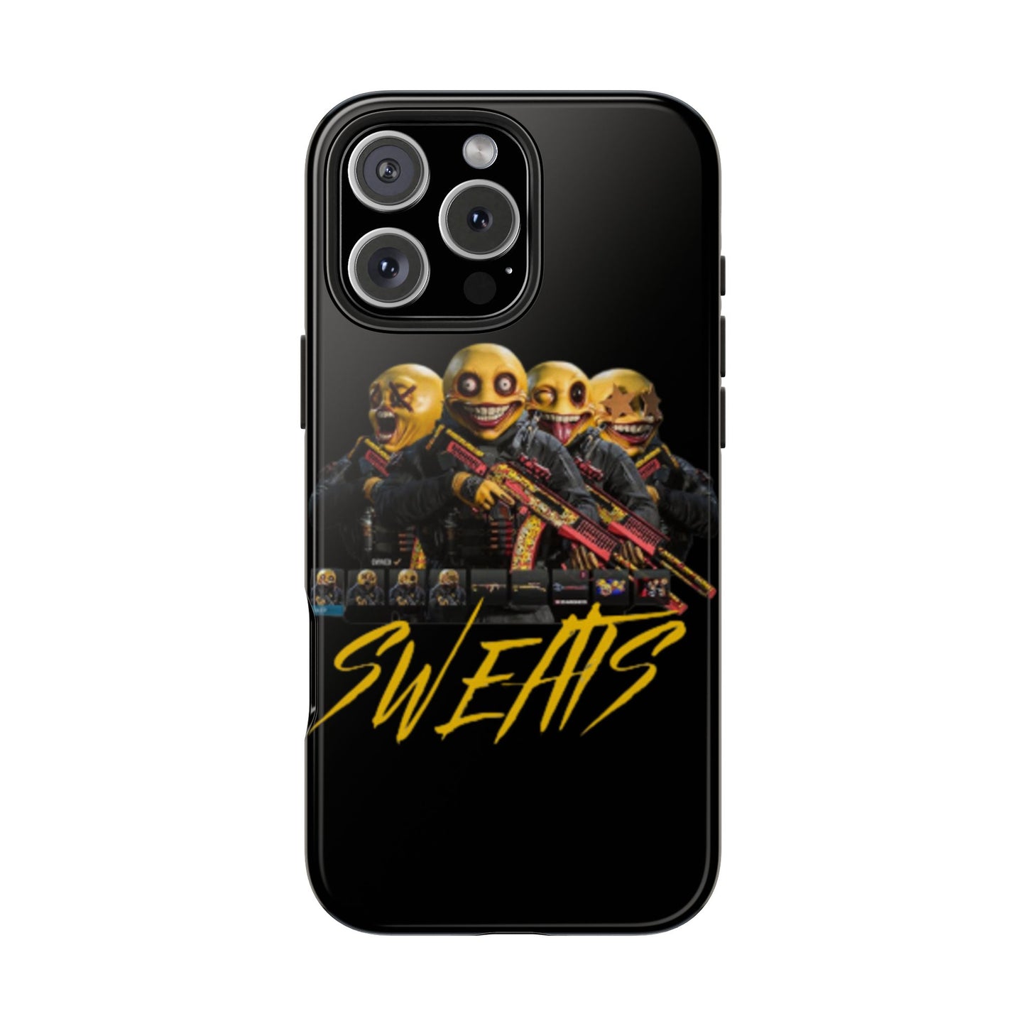 Tough Phone Cases - Bold 'SWEATS' Design for Gamers & Trendsetters