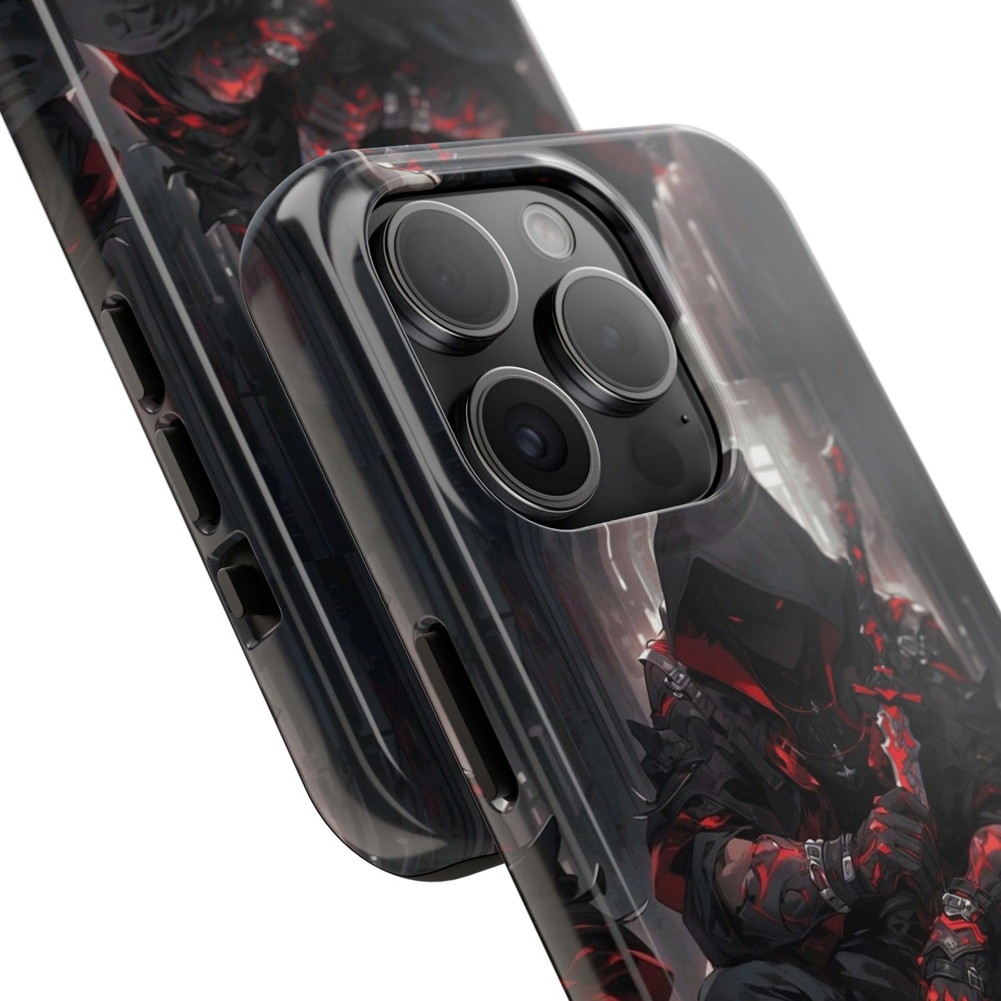 🖤 Tough Phone Case – Dark Warrior Design for Gamers & Anime Fans – Durable Protection & Unique Style for iPhone & Android