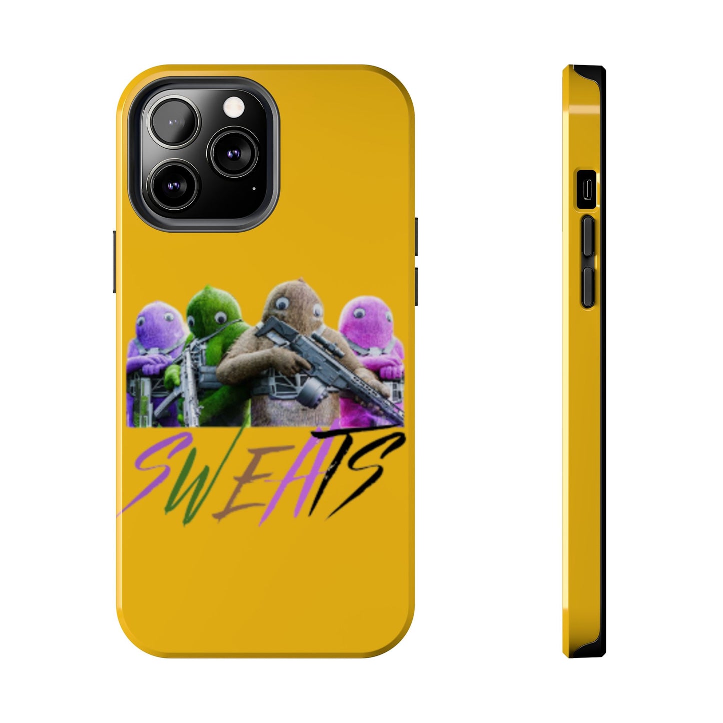 Cool Cartoon-Inspired Tough Phone Case - 'SWEATS'