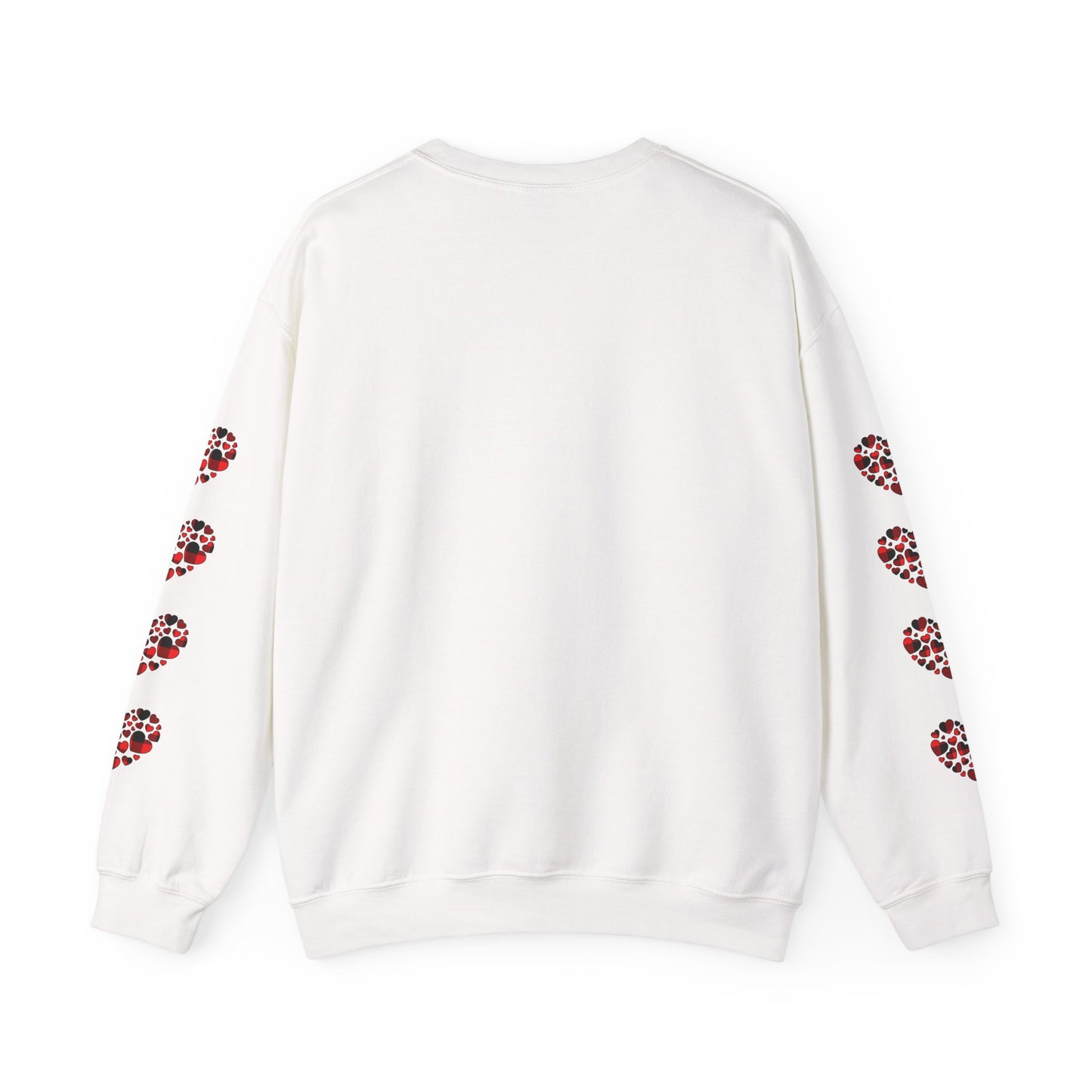 Pearl White Hearts Sweatshirt for Women – Romantic Cozy Love-Inspired Pullover