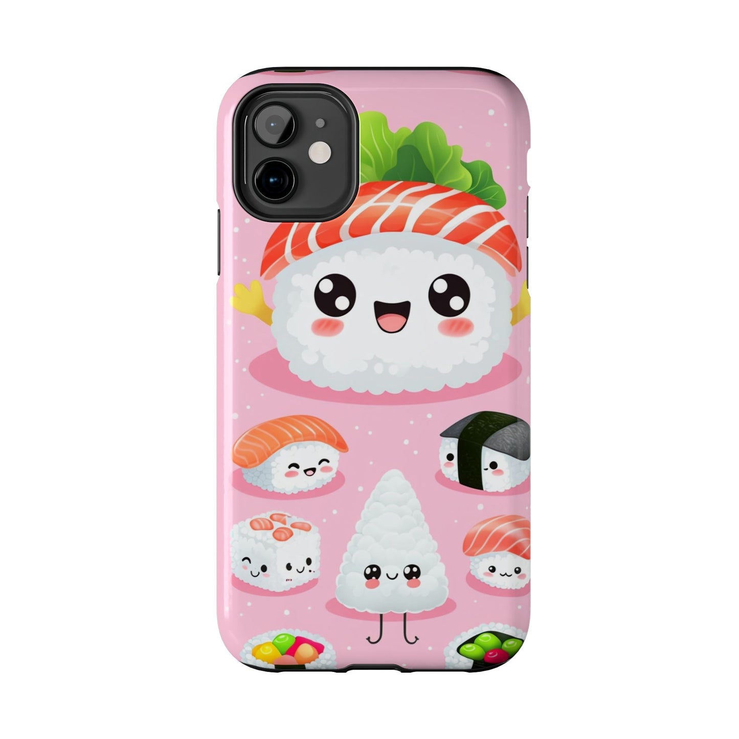 Adorable Sushi Tough Phone Case | Cute Kawaii Design for Food Lovers