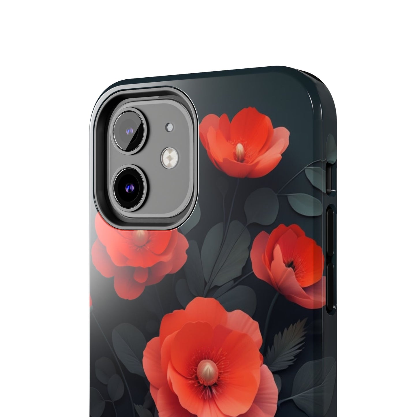 Vibrant Floral Tough Phone Case - Durable Protection with Gorgeous Red Poppies for iPhones & Androids πΊπ±
