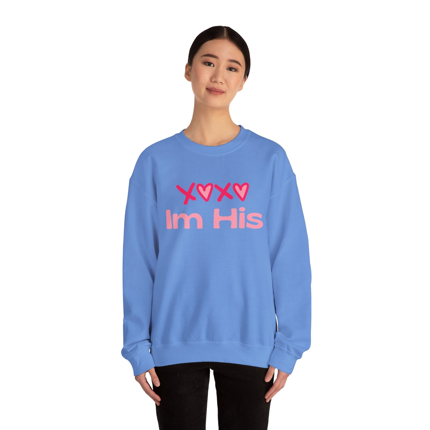 Cotton Blush XOXO Sweatshirt for Women – I’m His Romantic Everyday Lovewear