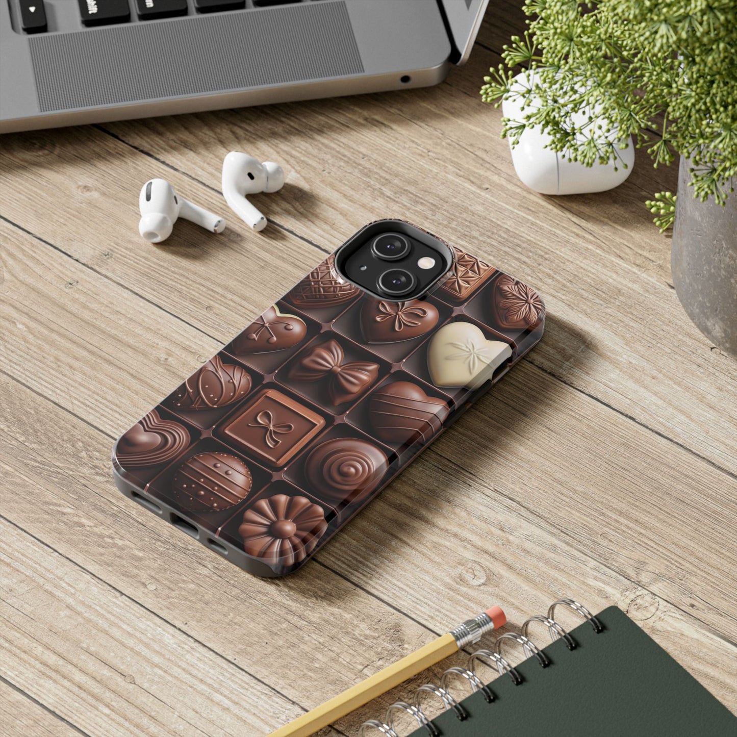 Chocolate Love Tough Phone Case - Perfect for Valentine's Day or Sweet Treat Lovers