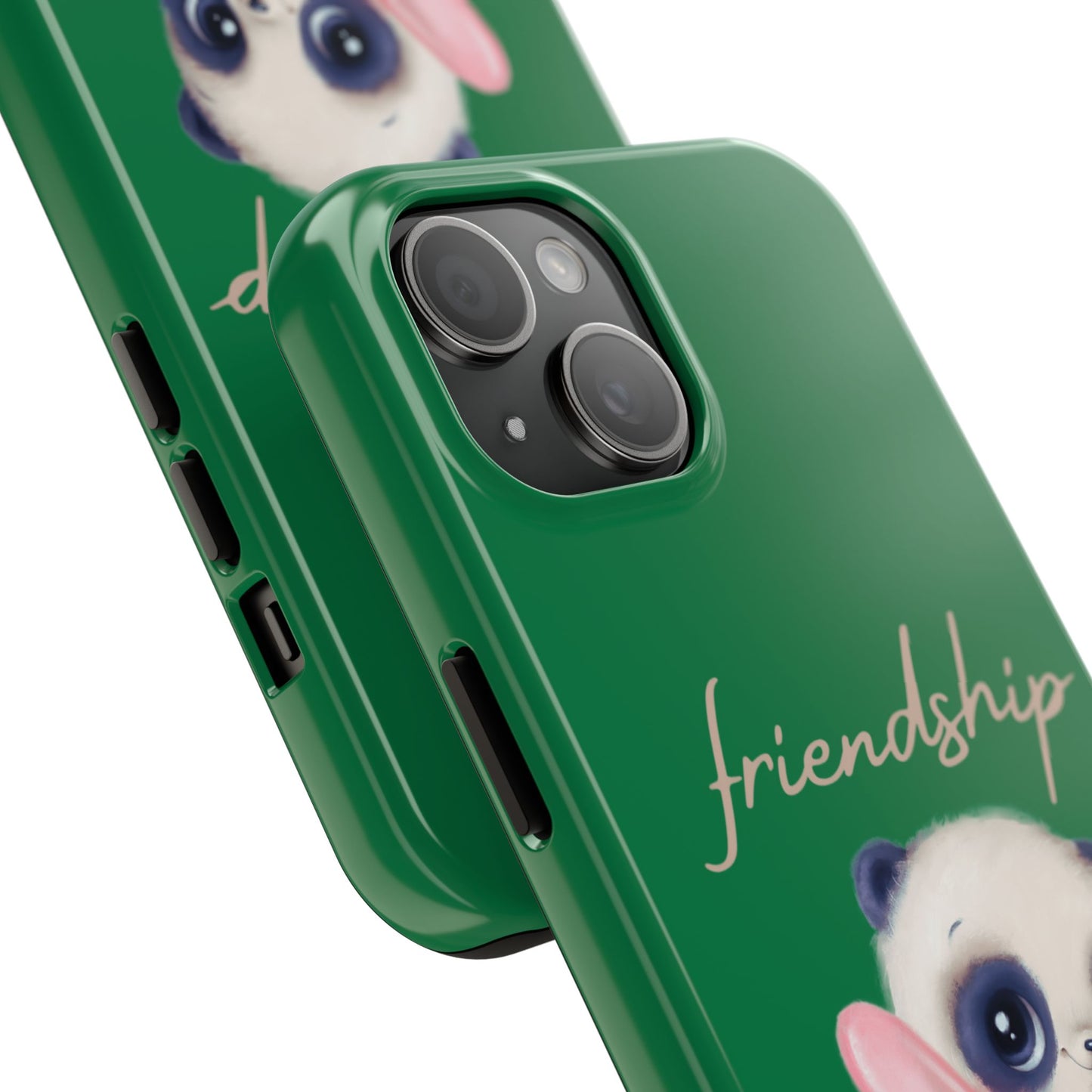 Phone case- Cute Panda Friendship Tough Phone Case - Durable Protection