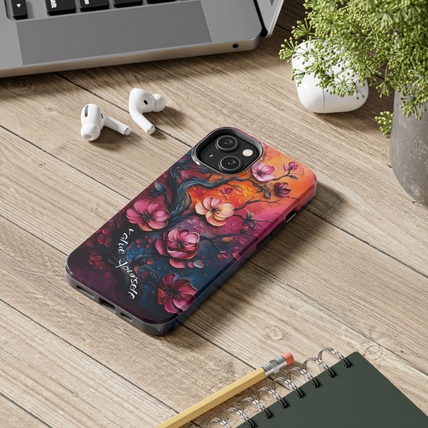Value Yourself Floral Tough Phone Case