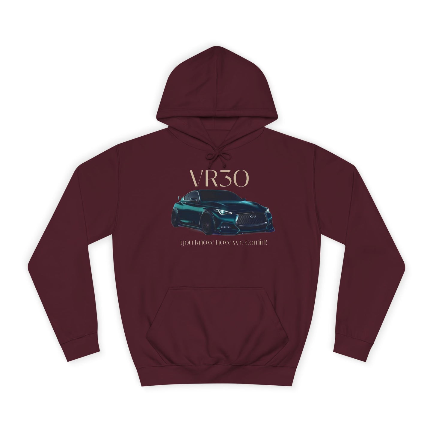 Pearl Glacier White Hoodie for Men– V3ro Sports Car Inspired Graphic Apparel