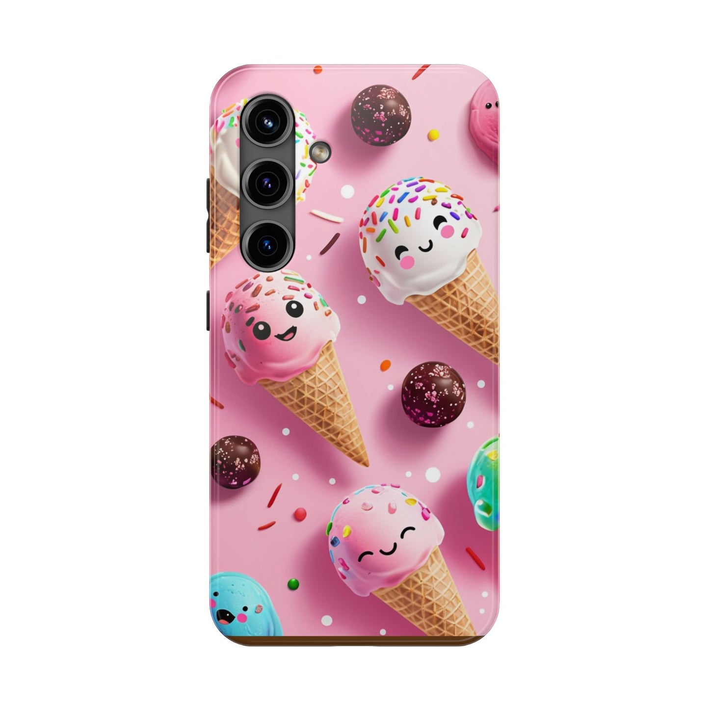 Tough Phone Cases Cute Ice Cream Design