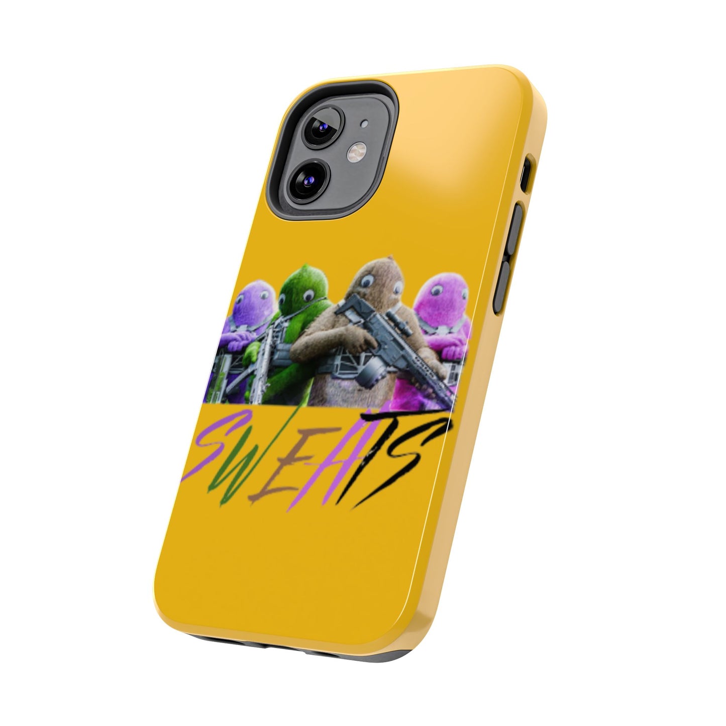 Cool Cartoon-Inspired Tough Phone Case - 'SWEATS'