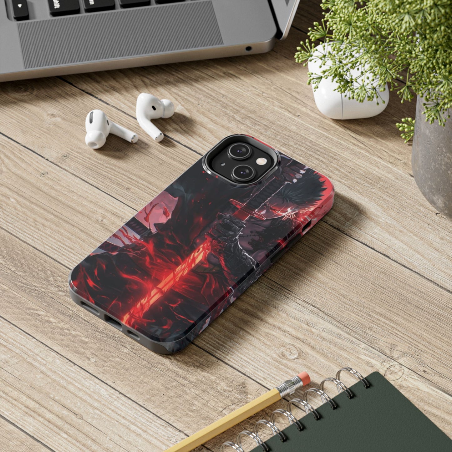 🗡️ Fierce Samurai Tough Phone Case – Durable Protection with Bold Anime Design for iPhone & Android