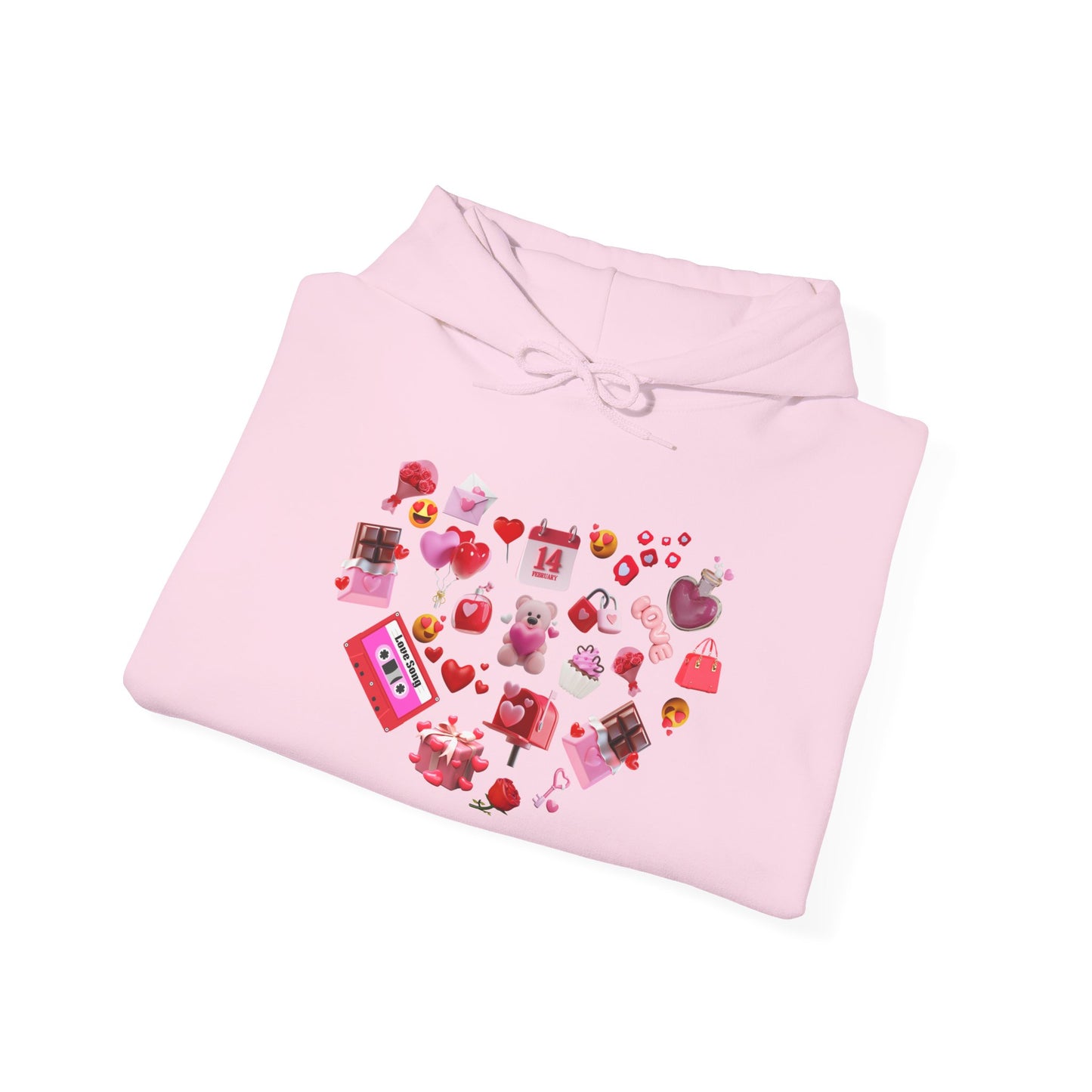 Sweetheart Sky Blue Hoodie for Men & Women – Love Heart Graphic Cozy Couples Wear
