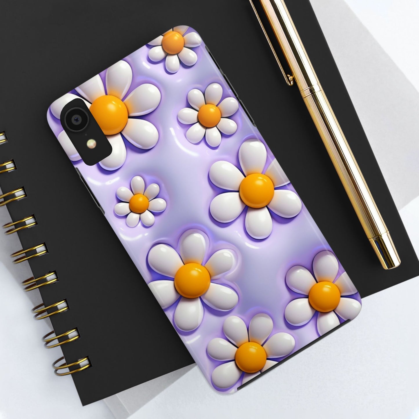 πΌ Floral Tough Phone Case β Vibrant Daisy Spring Design, for iPhones & Androids