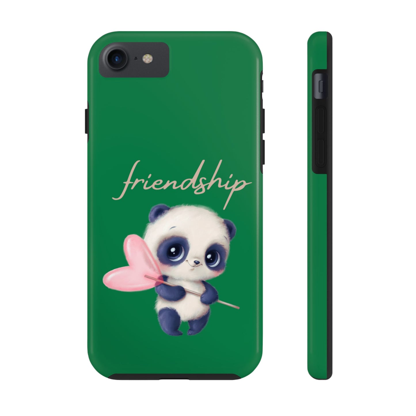 Phone case- Cute Panda Friendship Tough Phone Case - Durable Protection