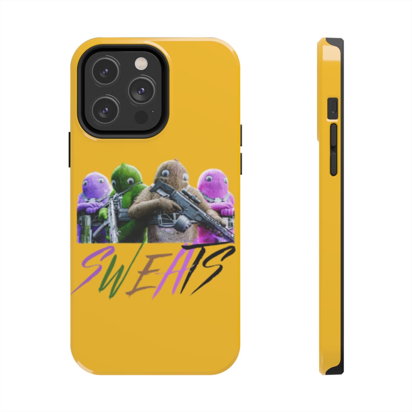 Cool Cartoon-Inspired Tough Phone Case - 'SWEATS'