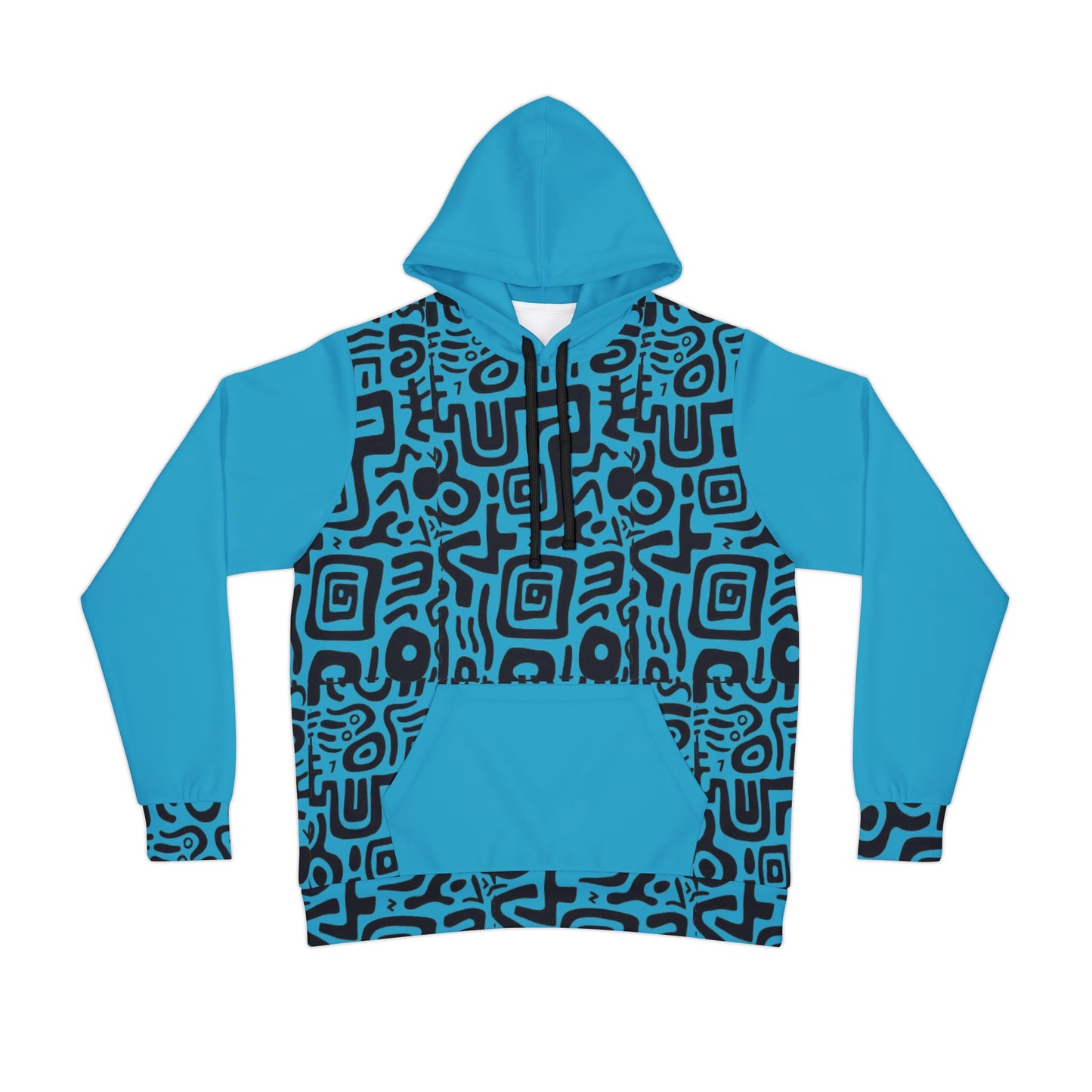 π· Bold Blue & Black Tribal Pattern Hoodie β Standout Streetwear with Ultimate Comfort (2025)