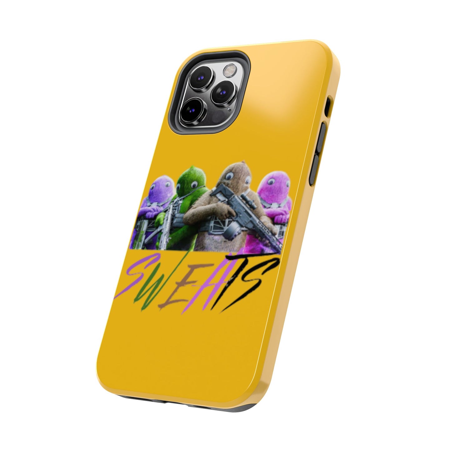 Cool Cartoon-Inspired Tough Phone Case - 'SWEATS'