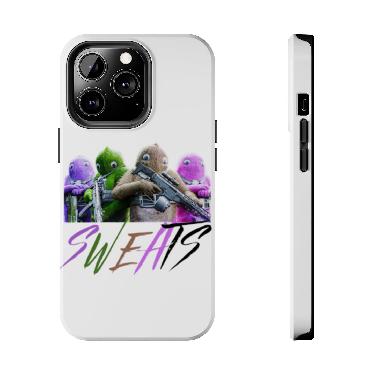 Cool Cartoon-Inspired Tough Phone Case - 'SWEATS'