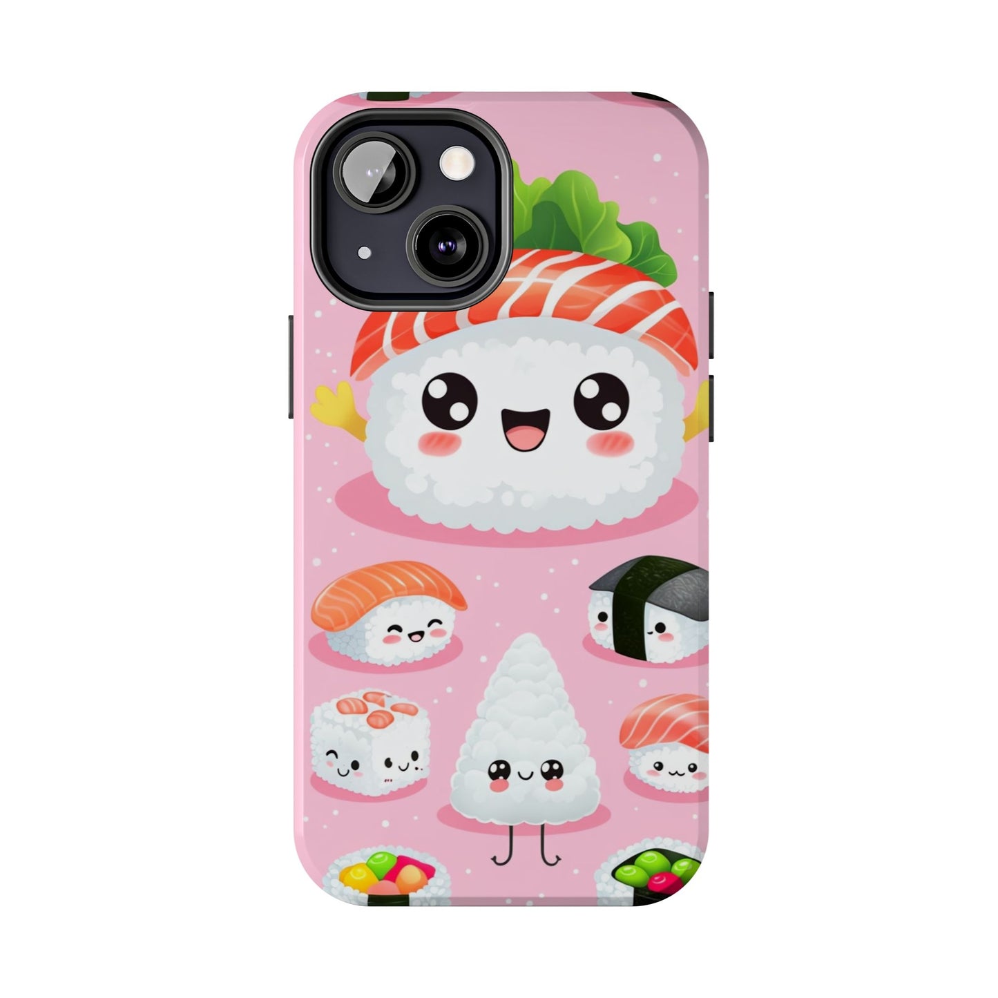 Adorable Sushi Tough Phone Case | Cute Kawaii Design for Food Lovers