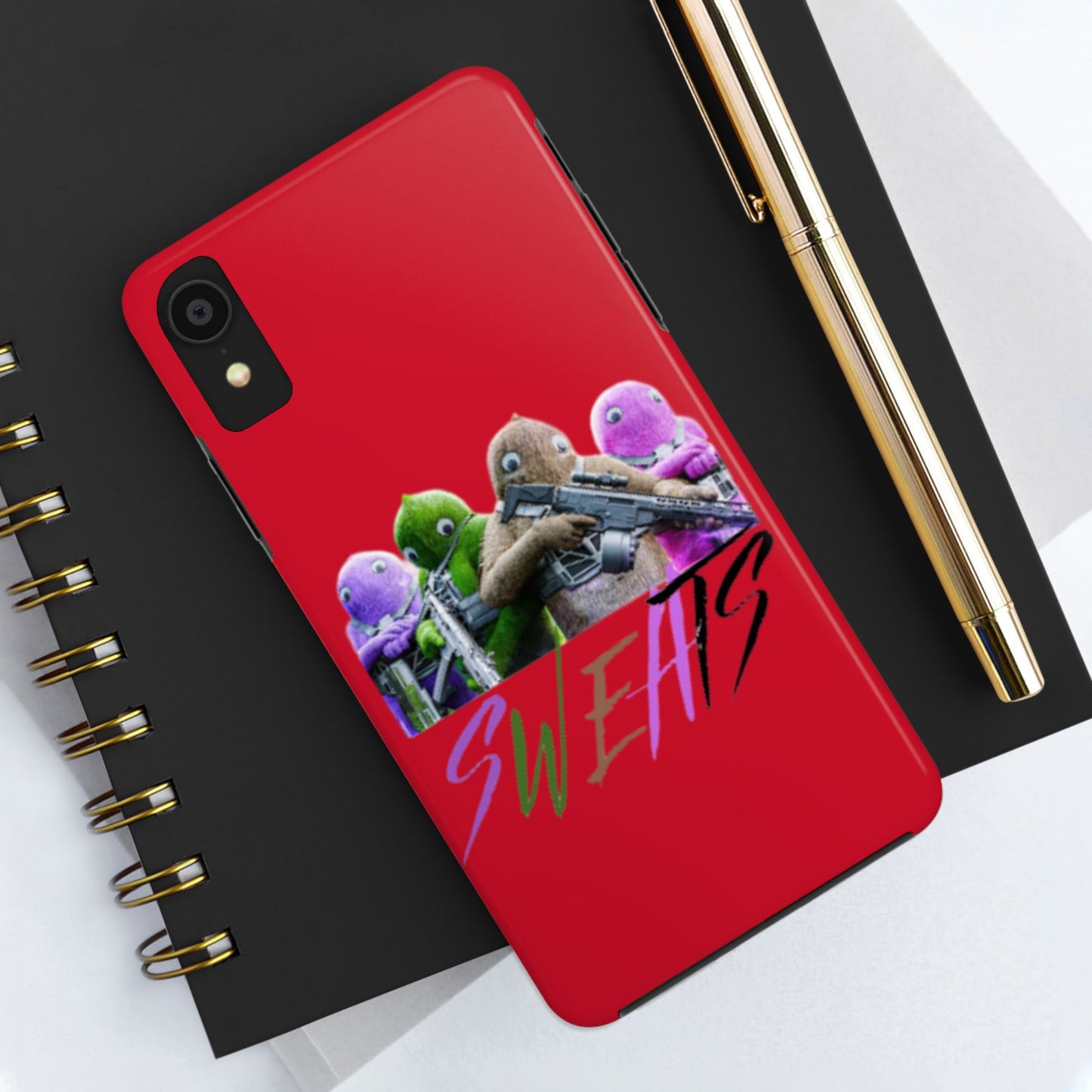 Cool Cartoon-Inspired Tough Phone Case - 'SWEATS'