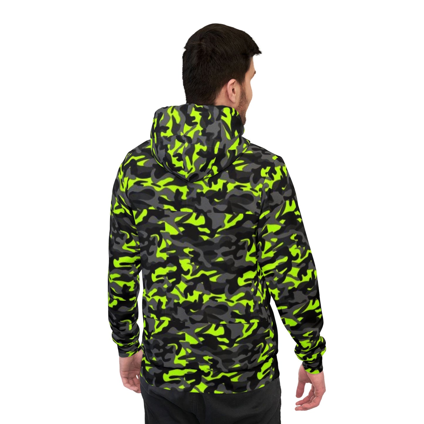 ⚡ Neon Green Camo Hoodie – Bold & Vibrant Streetwear for Active Lifestyles
