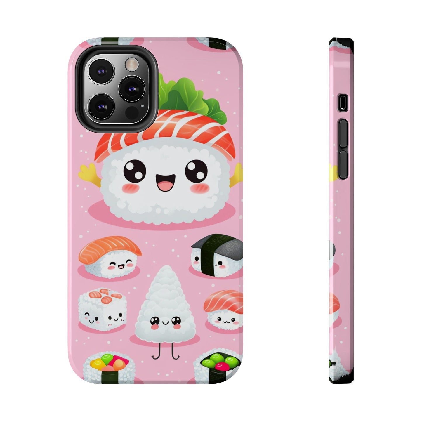 Adorable Sushi Tough Phone Case | Cute Kawaii Design for Food Lovers