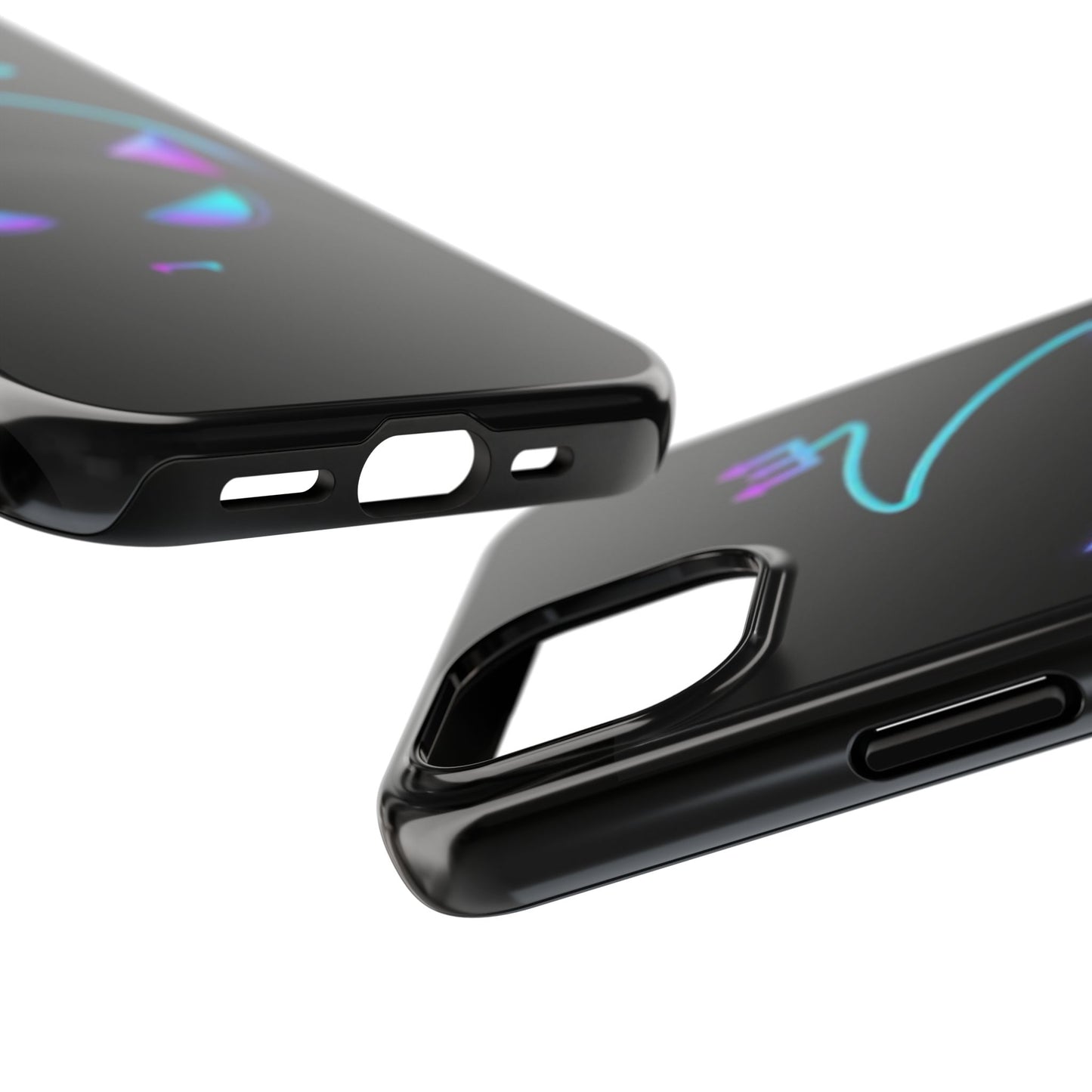 Demonic Cat Tough Phone Case - Cute & Edgy Phone Protection for Cat Lovers