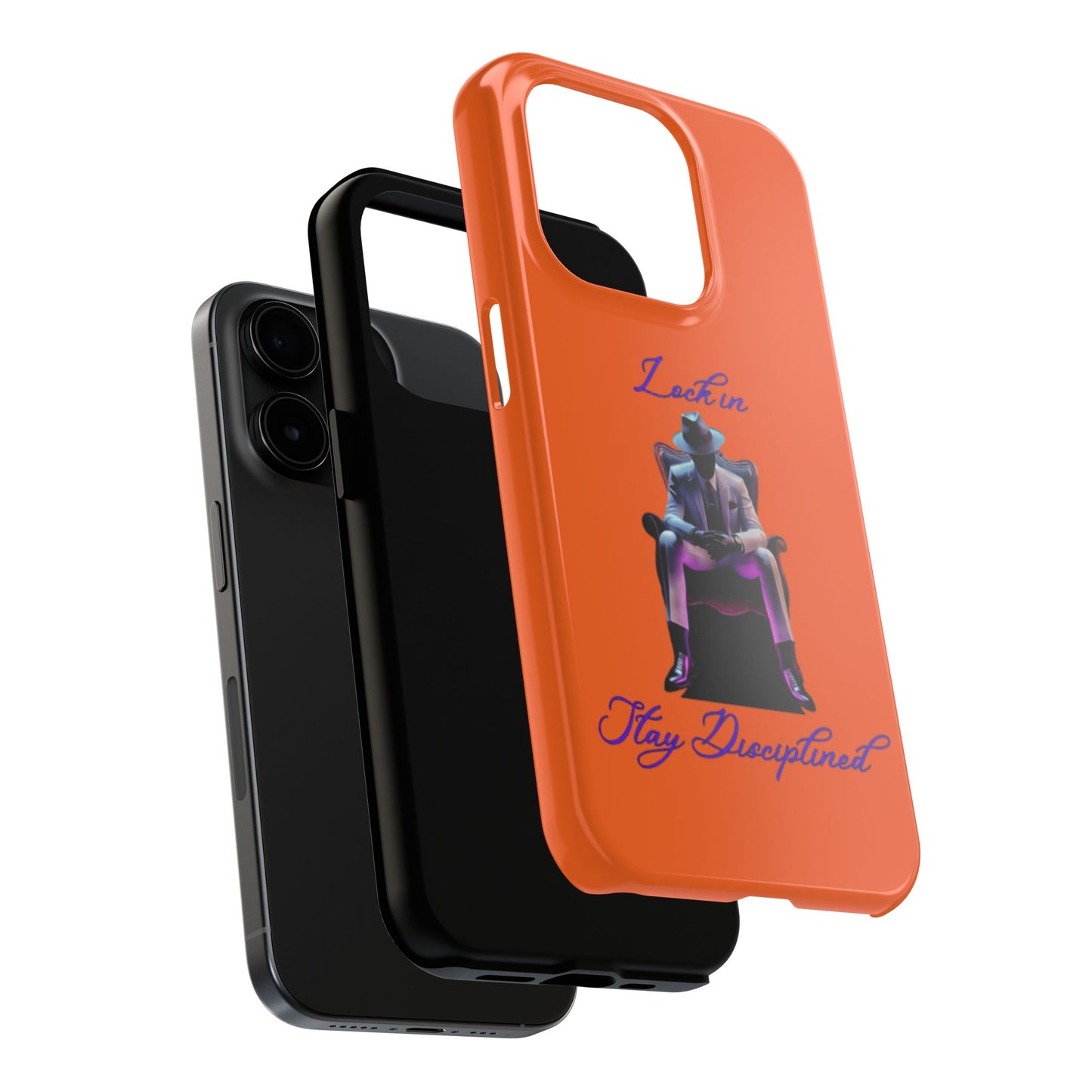 Phone case- Lock In, Stay discipline Tough Phone Case - Durable Protection