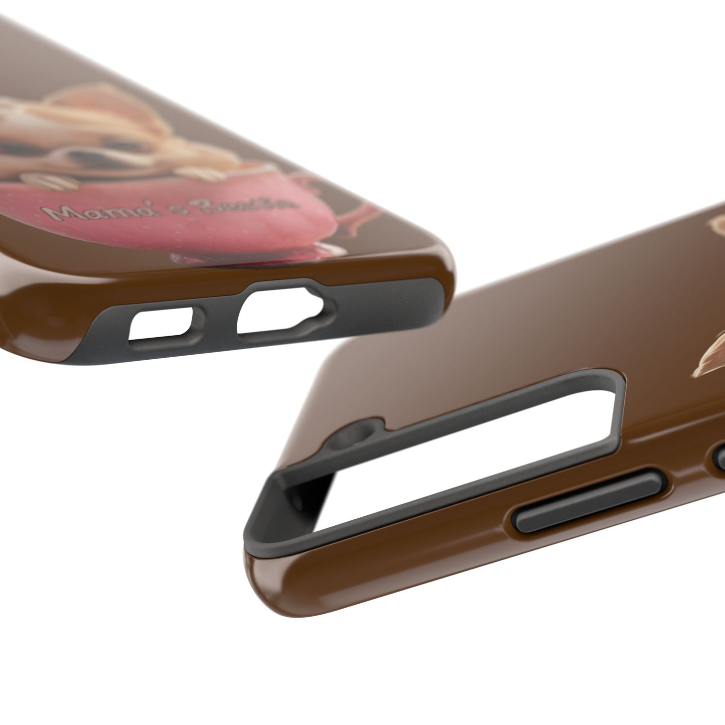 Cute Chihuahua Tough Phone Case - 'Mama's Bestie' Design