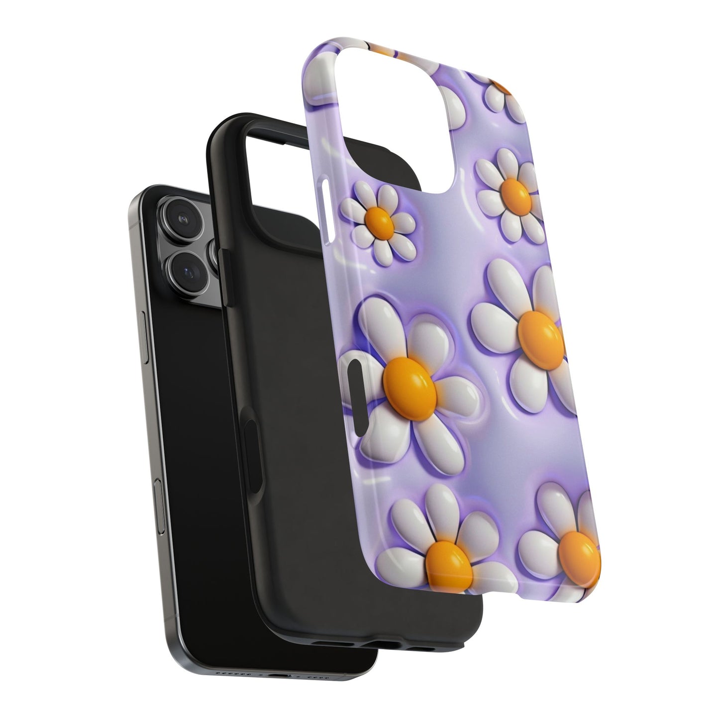 πΌ Floral Tough Phone Case β Vibrant Daisy Spring Design, for iPhones & Androids