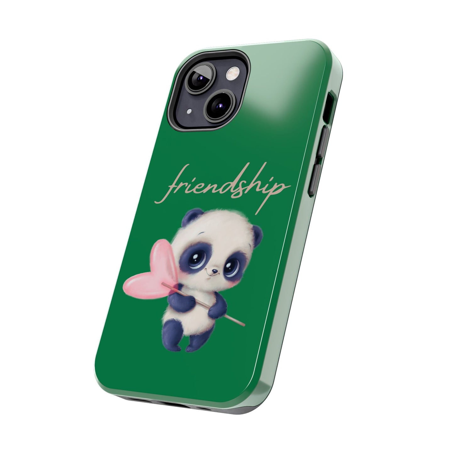 Phone case- Cute Panda Friendship Tough Phone Case - Durable Protection