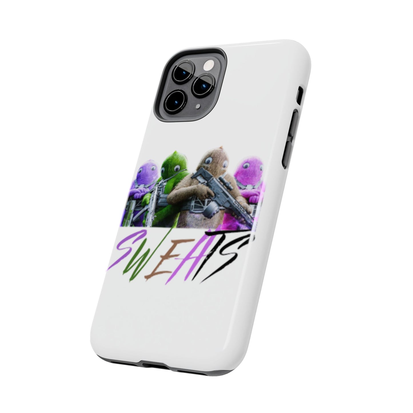 Cool Cartoon-Inspired Tough Phone Case - 'SWEATS'