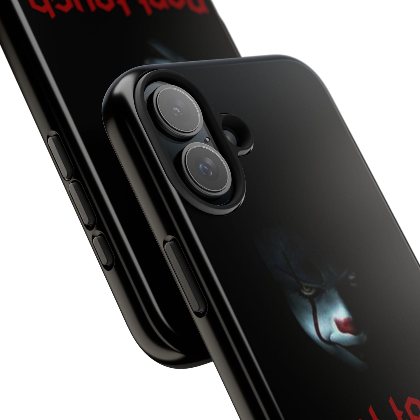 🤡 Creepy Clown Tough Phone Case – "Don’t Touch My Phone" Design for iPhone & Android