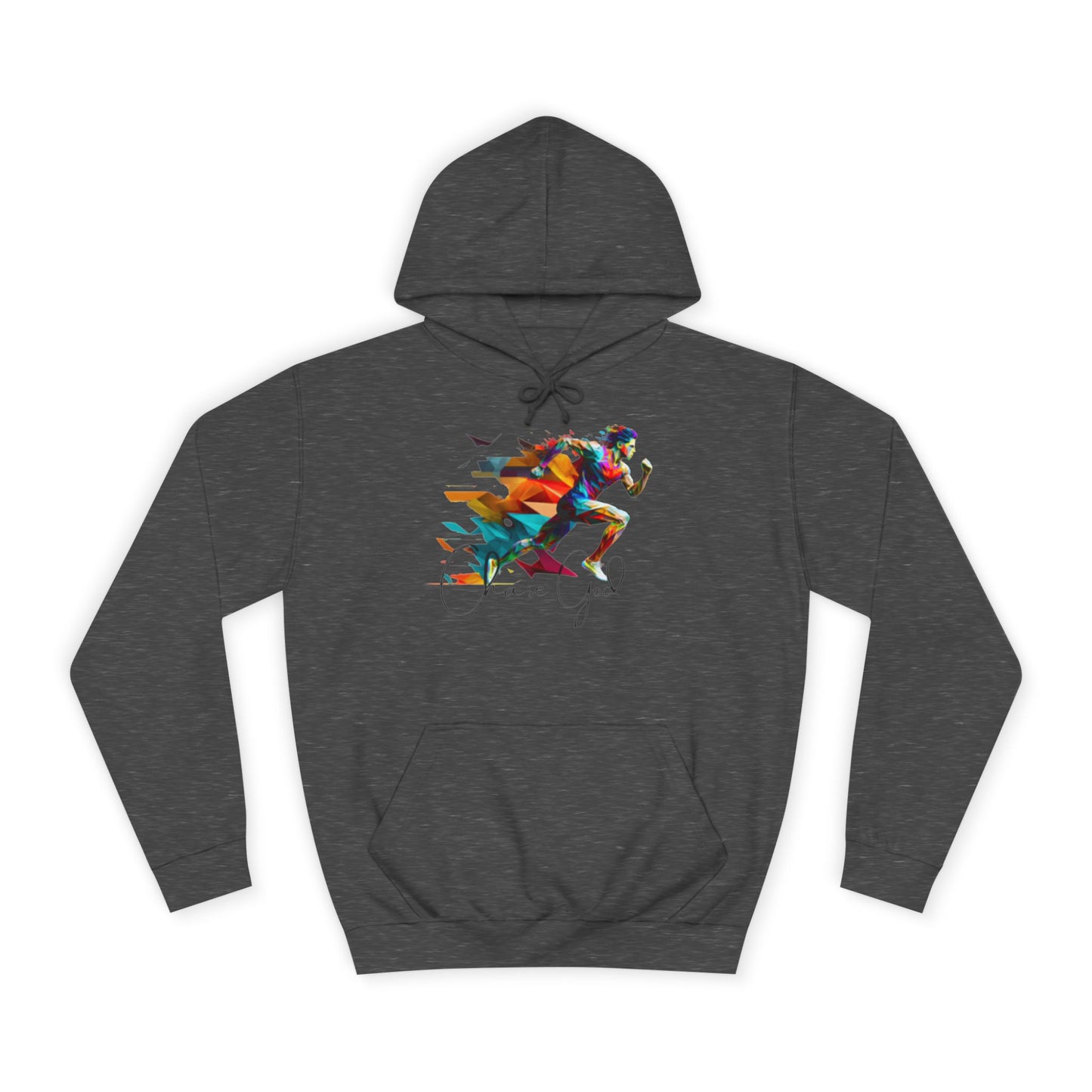 Angel White Faith Hoodie for Men – "Chase God, Inspire & Elevate" Spiritual Motivation Wear