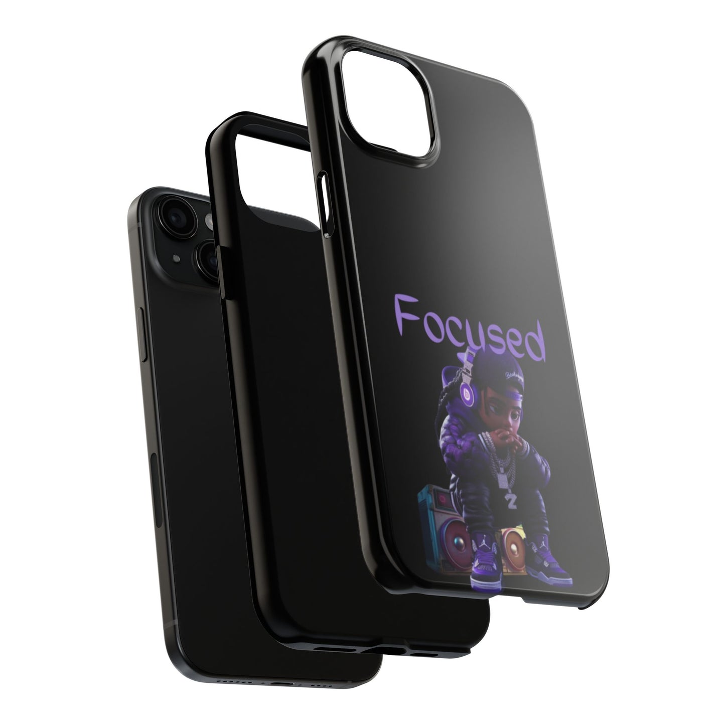 Phone case- Focused Tough Phone Case - Durable Protection