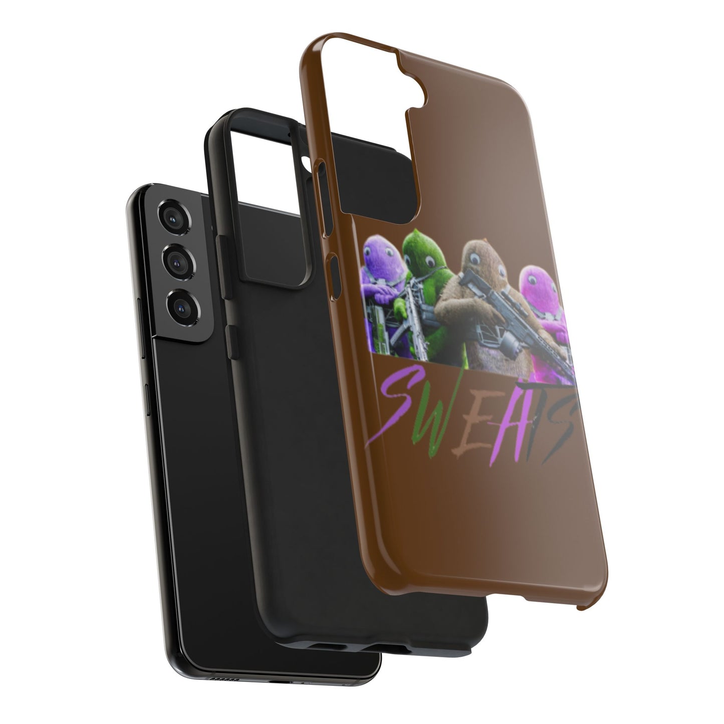 Cool Cartoon-Inspired Tough Phone Case - 'SWEATS'