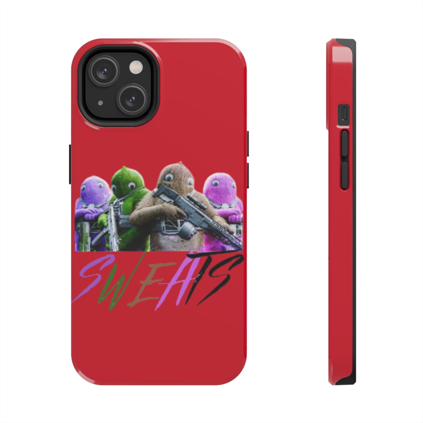 Cool Cartoon-Inspired Tough Phone Case - 'SWEATS'