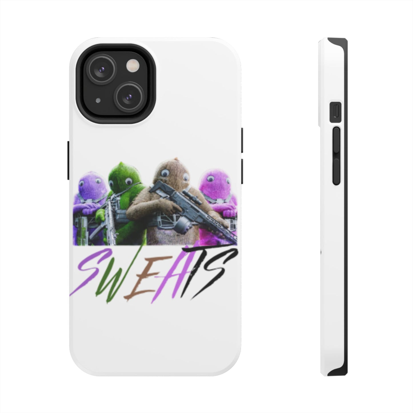 Cool Cartoon-Inspired Tough Phone Case - 'SWEATS'