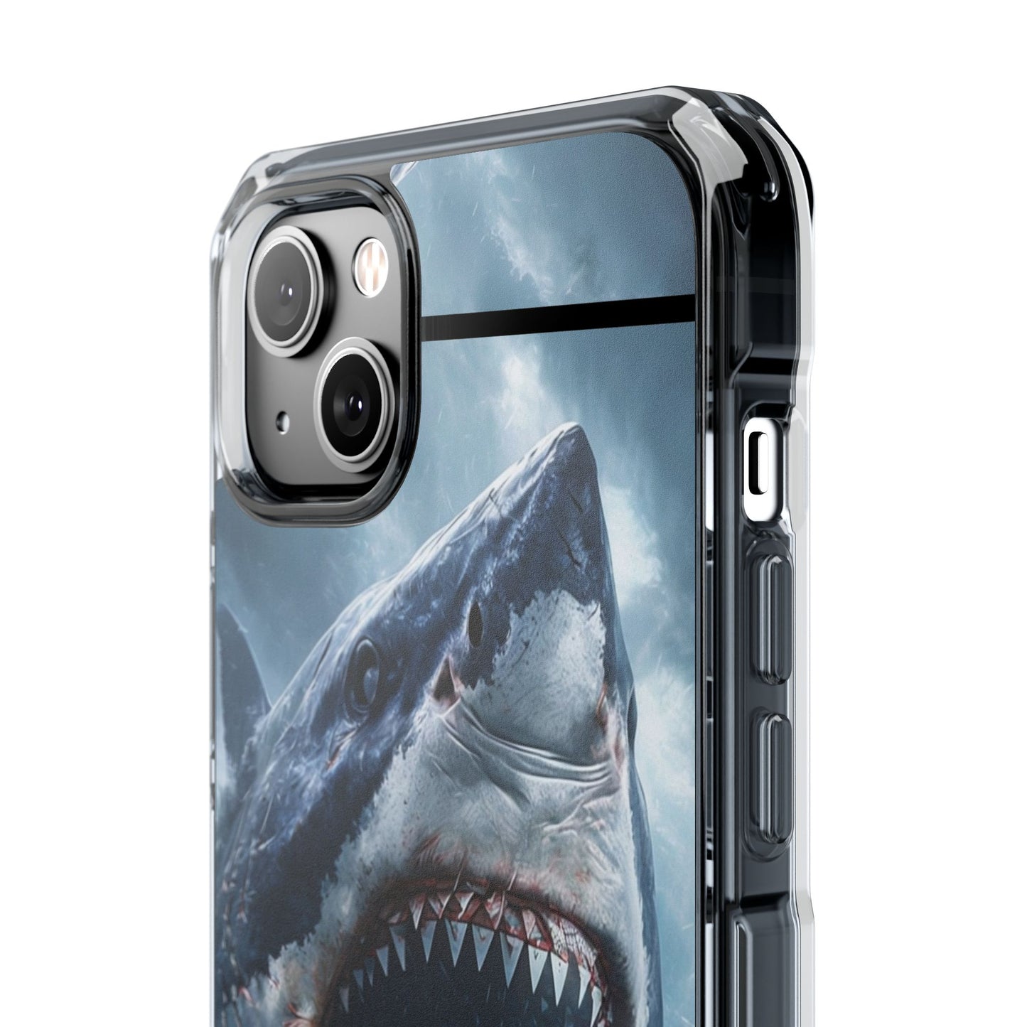 Shark Attack Magnetic Clear Impact Case – Ocean Adventure Phone Cover