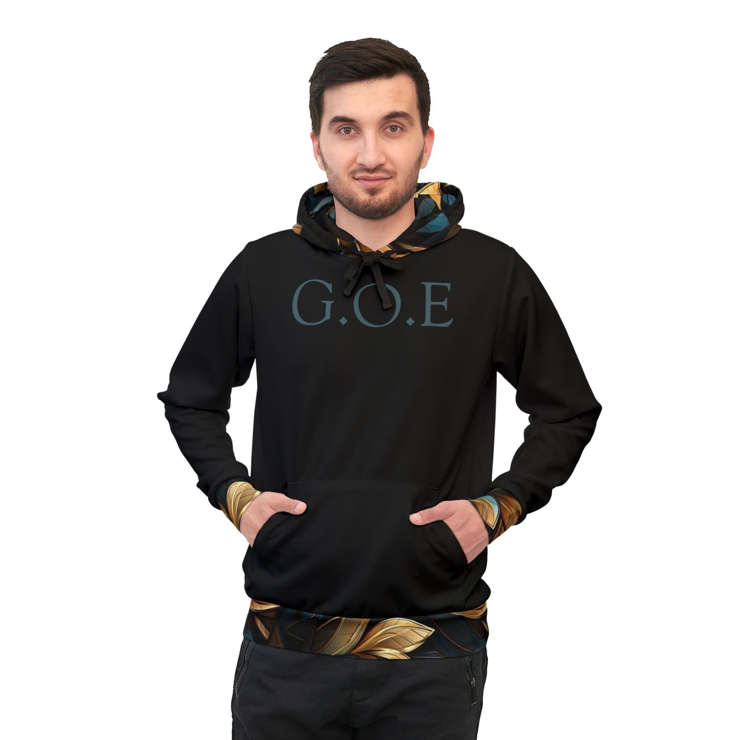 "G.O.E ‘God Over Everything’ Sublimated Hoodie – Bold Christian Faith Pullover for Men & Women | Inspirational Streetwear"